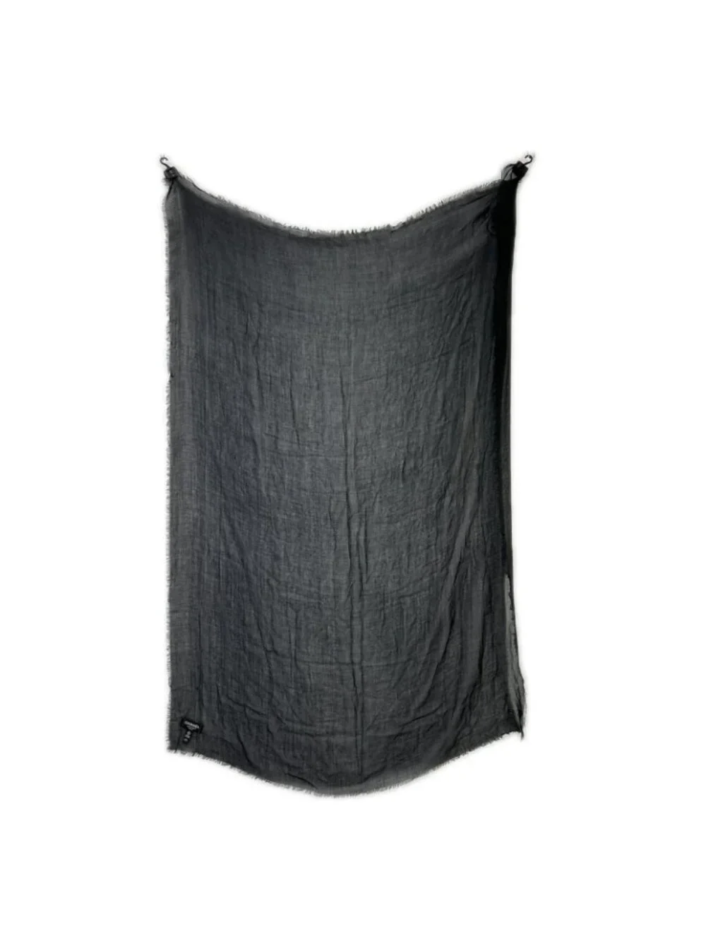 Chanel Christmas CC Logo Embroidered Cashmere Blend Shawl Scarf